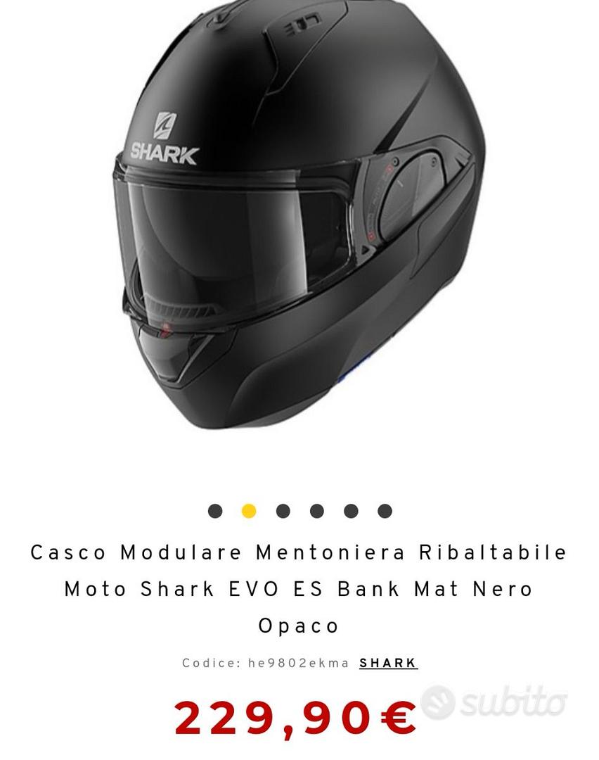 Casco Modulare Mentoniera Ribaltabile Moto Shark EVO ES Bank Mat