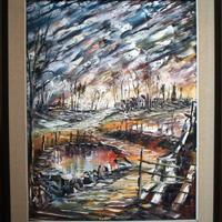 Casertano olio su tela