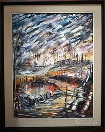 Casertano olio su tela