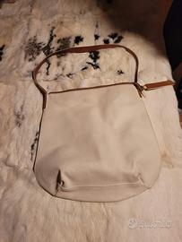 Borza in pelle bianca Mazzini