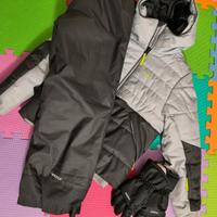 tuta da sci completa di guanti 8 anni