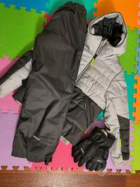 tuta da sci completa di guanti 8 anni