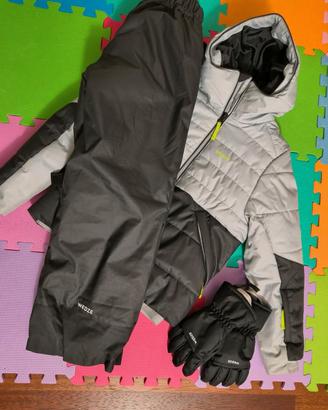 tuta da sci completa di guanti 8 anni