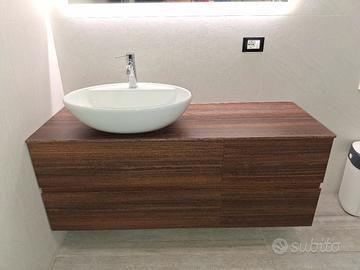 mobile bagno in legno Azzurra