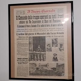 Giornale Dichiarazione di guerra ORIGINALE 