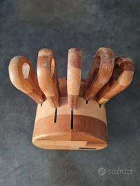 Ceppo 5 coltelli formaggio