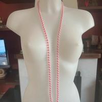 Collana lunga perle rosa