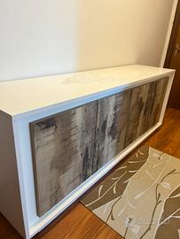 Mobile soggiorno moderno 206 cm bianco – credenza