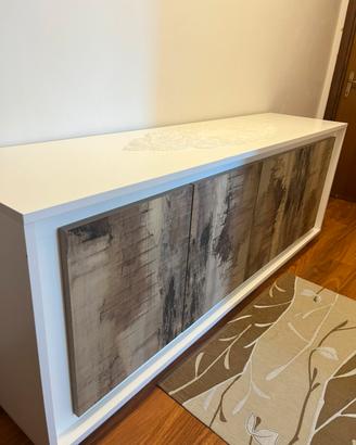 Mobile soggiorno moderno 206 cm bianco – credenza