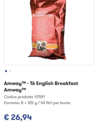 Tè English Breakfast  AMWAY