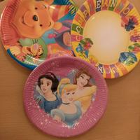 Piatti di carta decorati per compleanno bambino/a