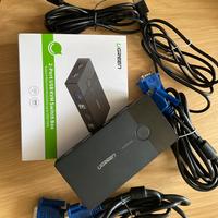 UGREEN KVM Switch USB 2 porte VGA