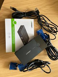 UGREEN KVM Switch USB 2 porte VGA