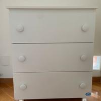 Cassettiera con fasciatoio Pali