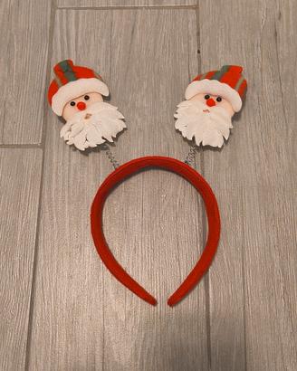 Cerchietto con Babbo Natale Bambino bambina unisex