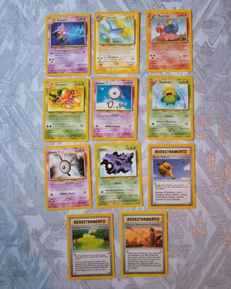 Lotto carte pokemon vintage neo revelation