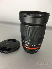 Samyang 35 mm f1.4 per nikon f