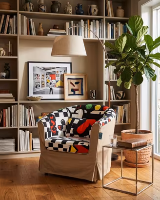 Poltrona con Fodera Custom Pop-Art / Vintage