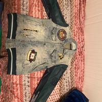 Magnificence Denim Varsity Jacket