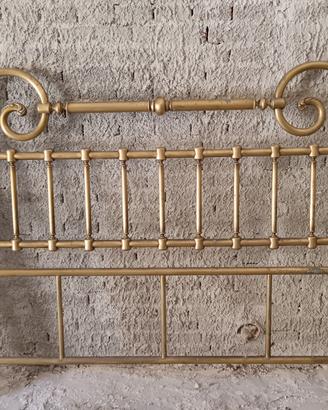 Letto in ottone vintage originale completo
