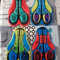 Set 4 pezzi - Fondello salopette ciclismo mtb