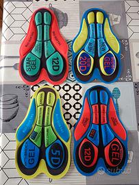 Set 4 pezzi - Fondello salopette ciclismo mtb