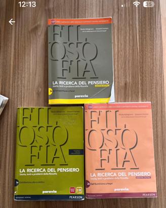 la ricerc del pensiero filosofia 3 libri