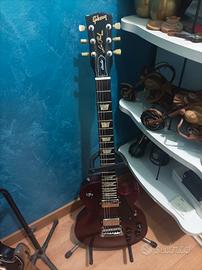 Gibson LES Paul studio Red wine del 2009 borsa or.