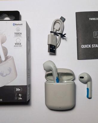 AURICOLARI BLUETHOOTH TWINS CORE WIRELESS