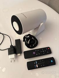 Mini Proiettore Portatile + Chiavetta Smart TV