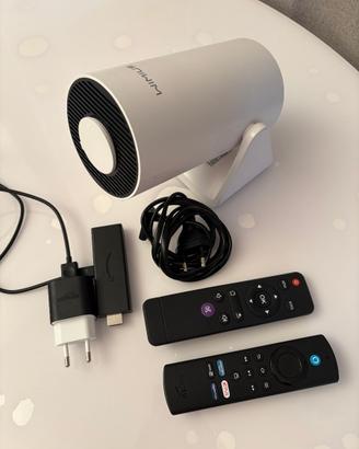 Mini Proiettore Portatile + Chiavetta Smart TV