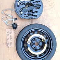 ruotino 125/70 r16 vw audi kit attrezzi 