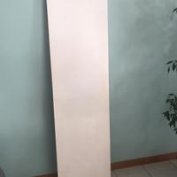 Tavola ikea scrivania bianca con staffe a muro