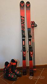 Set sci scarponi bastoni Rossignol Jr Hero Racing