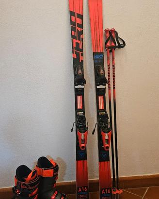Set sci scarponi bastoni Rossignol Jr Hero Racing