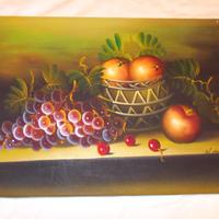 Quadro 30x40 olio su tela Natura morta garanzia