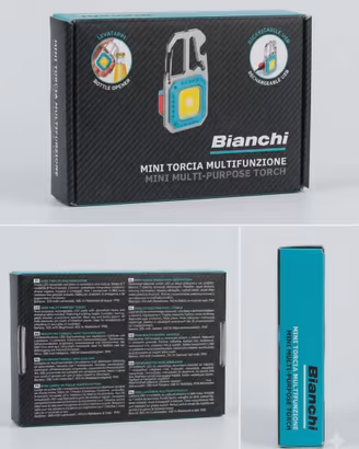 Mini Torcia LED Multifunzione Bianchi Ricaricabile