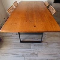 tavolo Legno ferro +4 sedie