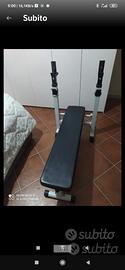 panca palestra con rack porta bilanciere 