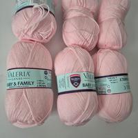 Filato misto lana rosa