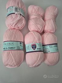 Filato misto lana rosa