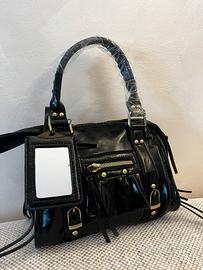 Borsa bauletto nera