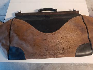 grande borsa da medico vintage