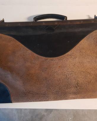 grande borsa da medico vintage