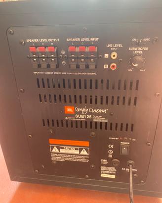 Sub125 JBL sub woofer attivo home theater