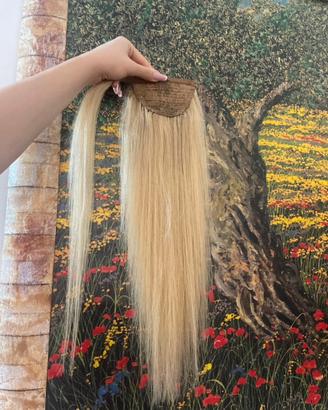 Coda di extension capelli veri