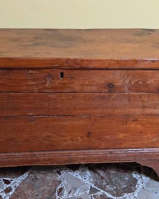 Cassapanca antica in legno massello – Baule vintag