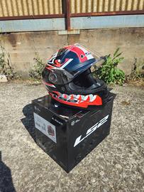 casco Ls2 VECTOR 2 fibra carbonio M .