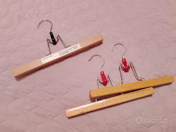 3 stampelle legno nuove 