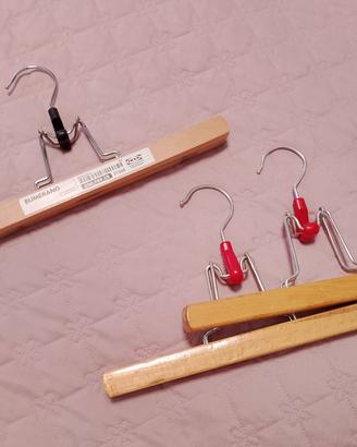 3 stampelle legno nuove 
